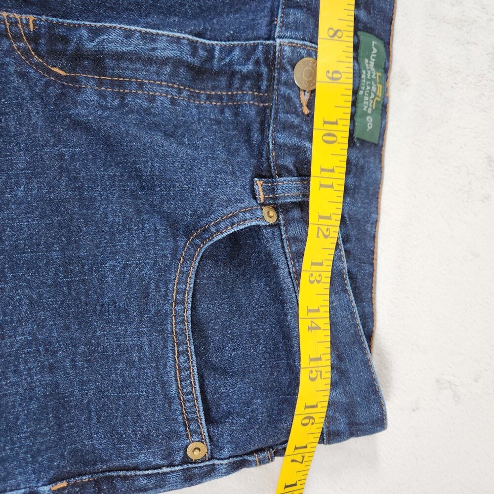 Lauren Ralph Lauren Womens Jeans Size 8 Petite Blue Denim Mid Rise Boot Cut - Picture 9 of 12